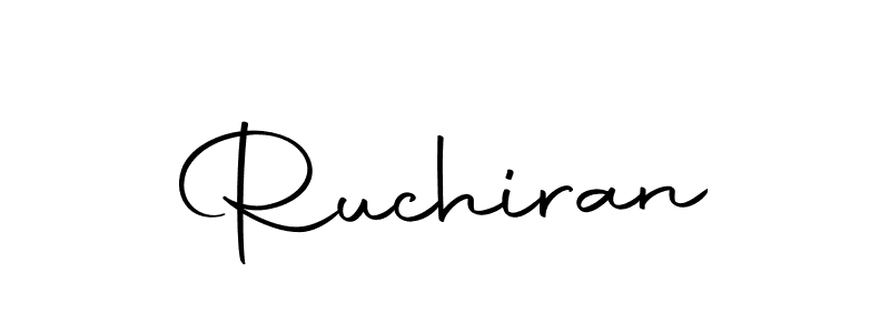 How to make Ruchiran signature? Autography-DOLnW is a professional autograph style. Create handwritten signature for Ruchiran name. Ruchiran signature style 10 images and pictures png