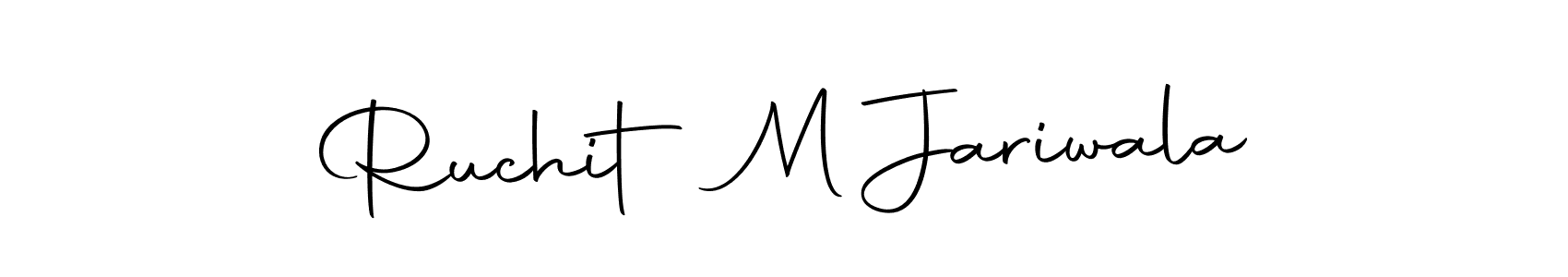 Make a beautiful signature design for name Ruchit M Jariwala. Use this online signature maker to create a handwritten signature for free. Ruchit M Jariwala signature style 10 images and pictures png