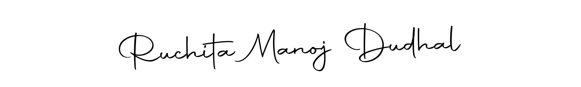 Make a beautiful signature design for name Ruchita Manoj Dudhal. With this signature (Autography-DOLnW) style, you can create a handwritten signature for free. Ruchita Manoj Dudhal signature style 10 images and pictures png