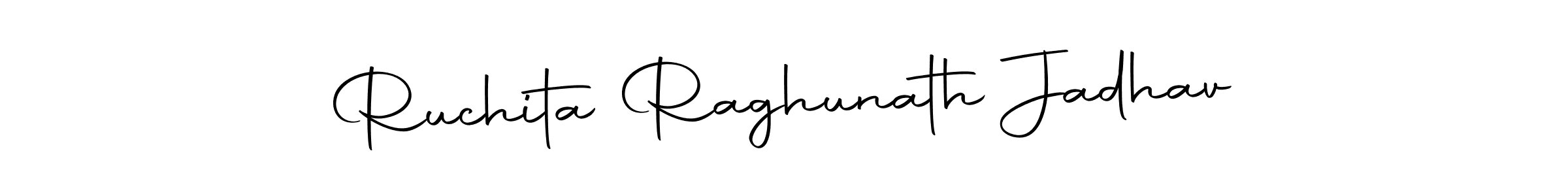 if you are searching for the best signature style for your name Ruchita Raghunath Jadhav. so please give up your signature search. here we have designed multiple signature styles  using Autography-DOLnW. Ruchita Raghunath Jadhav signature style 10 images and pictures png