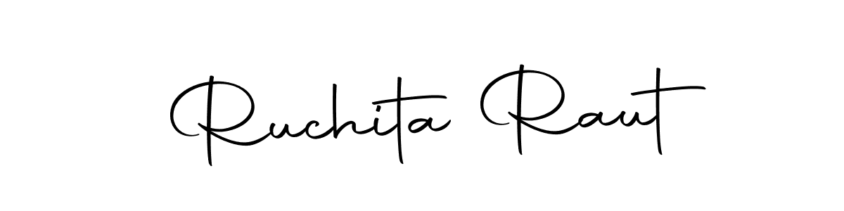 Use a signature maker to create a handwritten signature online. With this signature software, you can design (Autography-DOLnW) your own signature for name Ruchita Raut. Ruchita Raut signature style 10 images and pictures png