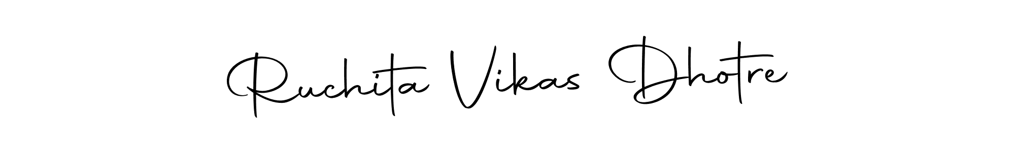 if you are searching for the best signature style for your name Ruchita Vikas Dhotre. so please give up your signature search. here we have designed multiple signature styles  using Autography-DOLnW. Ruchita Vikas Dhotre signature style 10 images and pictures png