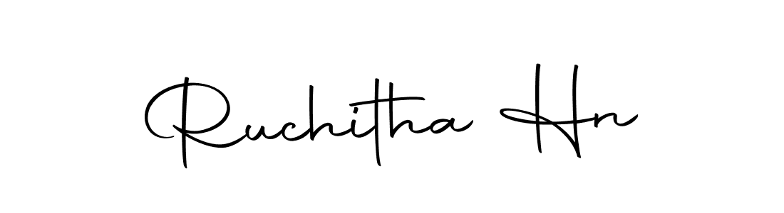 Use a signature maker to create a handwritten signature online. With this signature software, you can design (Autography-DOLnW) your own signature for name Ruchitha Hn. Ruchitha Hn signature style 10 images and pictures png