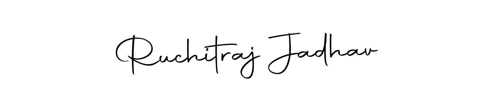 The best way (Autography-DOLnW) to make a short signature is to pick only two or three words in your name. The name Ruchitraj Jadhav include a total of six letters. For converting this name. Ruchitraj Jadhav signature style 10 images and pictures png