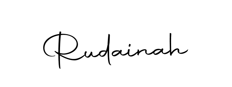Create a beautiful signature design for name Rudainah. With this signature (Autography-DOLnW) fonts, you can make a handwritten signature for free. Rudainah signature style 10 images and pictures png