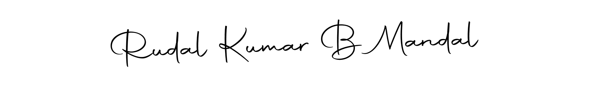 Autography-DOLnW is a professional signature style that is perfect for those who want to add a touch of class to their signature. It is also a great choice for those who want to make their signature more unique. Get Rudal Kumar B Mandal name to fancy signature for free. Rudal Kumar B Mandal signature style 10 images and pictures png