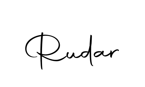 Make a beautiful signature design for name Rudar. With this signature (Autography-DOLnW) style, you can create a handwritten signature for free. Rudar signature style 10 images and pictures png