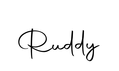 Make a beautiful signature design for name Ruddy. Use this online signature maker to create a handwritten signature for free. Ruddy signature style 10 images and pictures png
