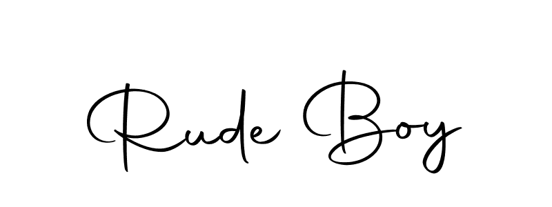 if you are searching for the best signature style for your name Rude Boy. so please give up your signature search. here we have designed multiple signature styles  using Autography-DOLnW. Rude Boy signature style 10 images and pictures png