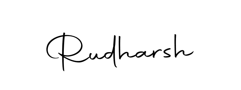 Make a beautiful signature design for name Rudharsh. With this signature (Autography-DOLnW) style, you can create a handwritten signature for free. Rudharsh signature style 10 images and pictures png