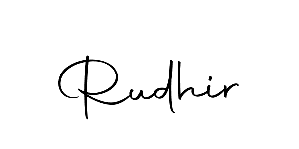 How to make Rudhir name signature. Use Autography-DOLnW style for creating short signs online. This is the latest handwritten sign. Rudhir signature style 10 images and pictures png