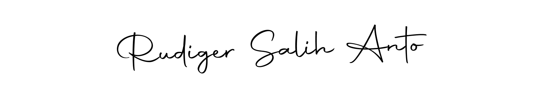 Design your own signature with our free online signature maker. With this signature software, you can create a handwritten (Autography-DOLnW) signature for name Rudiger Salih Anto. Rudiger Salih Anto signature style 10 images and pictures png