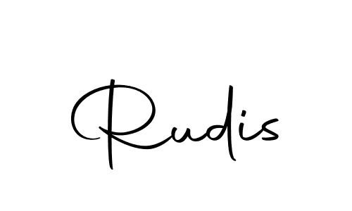 How to make Rudis name signature. Use Autography-DOLnW style for creating short signs online. This is the latest handwritten sign. Rudis signature style 10 images and pictures png