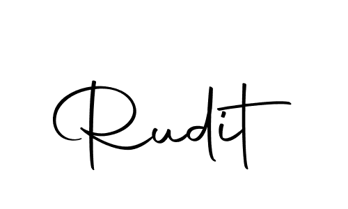 Design your own signature with our free online signature maker. With this signature software, you can create a handwritten (Autography-DOLnW) signature for name Rudit. Rudit signature style 10 images and pictures png