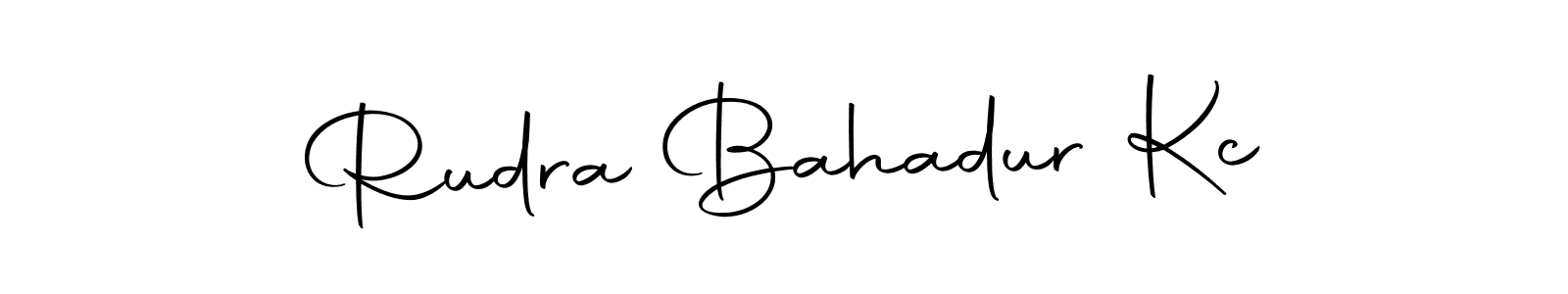 Create a beautiful signature design for name Rudra Bahadur Kc. With this signature (Autography-DOLnW) fonts, you can make a handwritten signature for free. Rudra Bahadur Kc signature style 10 images and pictures png