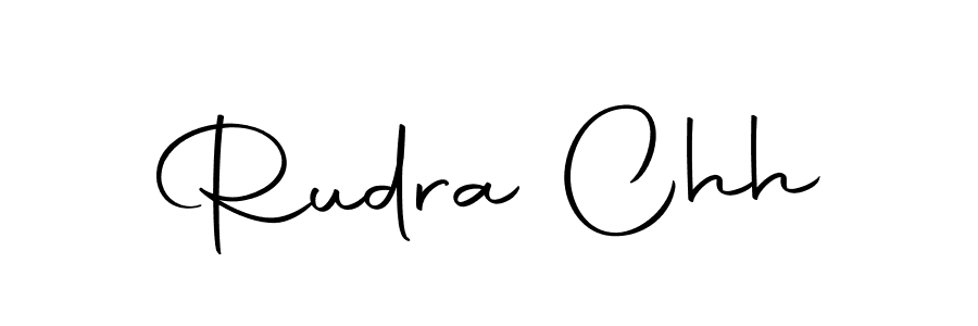 The best way (Autography-DOLnW) to make a short signature is to pick only two or three words in your name. The name Rudra Chh include a total of six letters. For converting this name. Rudra Chh signature style 10 images and pictures png