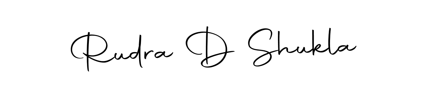 Design your own signature with our free online signature maker. With this signature software, you can create a handwritten (Autography-DOLnW) signature for name Rudra D Shukla. Rudra D Shukla signature style 10 images and pictures png
