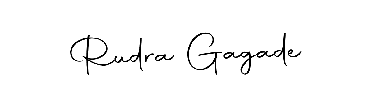 The best way (Autography-DOLnW) to make a short signature is to pick only two or three words in your name. The name Rudra Gagade include a total of six letters. For converting this name. Rudra Gagade signature style 10 images and pictures png