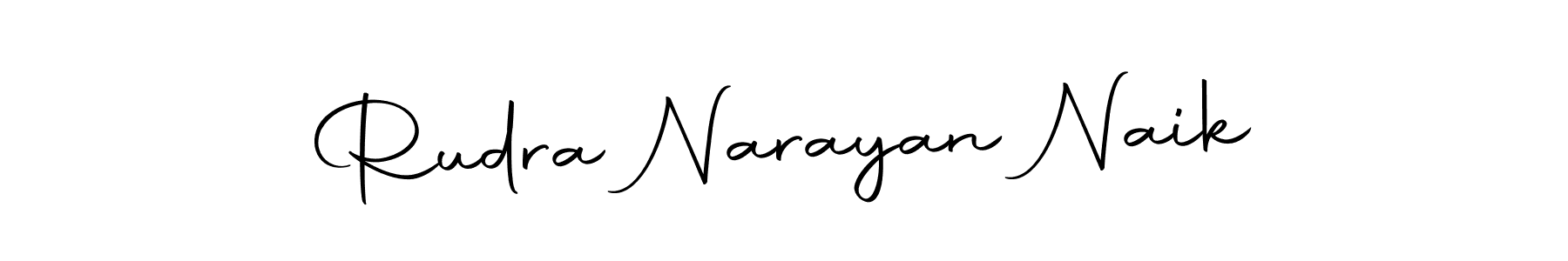 How to make Rudra Narayan Naik name signature. Use Autography-DOLnW style for creating short signs online. This is the latest handwritten sign. Rudra Narayan Naik signature style 10 images and pictures png