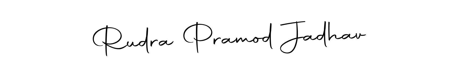 Here are the top 10 professional signature styles for the name Rudra Pramod Jadhav. These are the best autograph styles you can use for your name. Rudra Pramod Jadhav signature style 10 images and pictures png