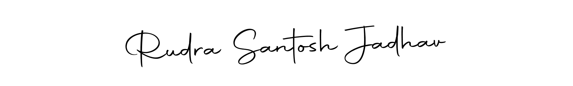 The best way (Autography-DOLnW) to make a short signature is to pick only two or three words in your name. The name Rudra Santosh Jadhav include a total of six letters. For converting this name. Rudra Santosh Jadhav signature style 10 images and pictures png