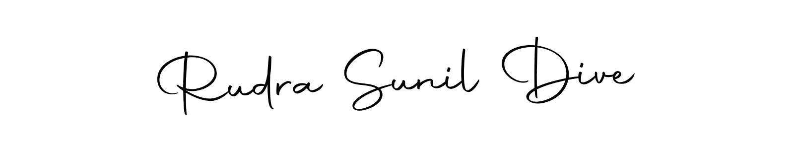 Similarly Autography-DOLnW is the best handwritten signature design. Signature creator online .You can use it as an online autograph creator for name Rudra Sunil Dive. Rudra Sunil Dive signature style 10 images and pictures png