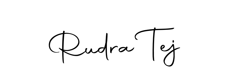 The best way (Autography-DOLnW) to make a short signature is to pick only two or three words in your name. The name Rudra Tej include a total of six letters. For converting this name. Rudra Tej signature style 10 images and pictures png