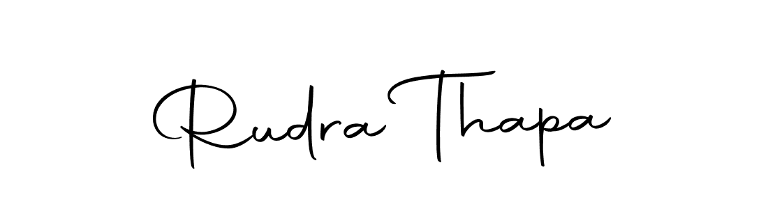 Autography-DOLnW is a professional signature style that is perfect for those who want to add a touch of class to their signature. It is also a great choice for those who want to make their signature more unique. Get Rudra Thapa name to fancy signature for free. Rudra Thapa signature style 10 images and pictures png