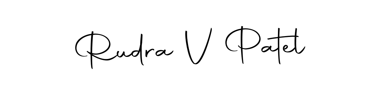 You can use this online signature creator to create a handwritten signature for the name Rudra V Patel. This is the best online autograph maker. Rudra V Patel signature style 10 images and pictures png