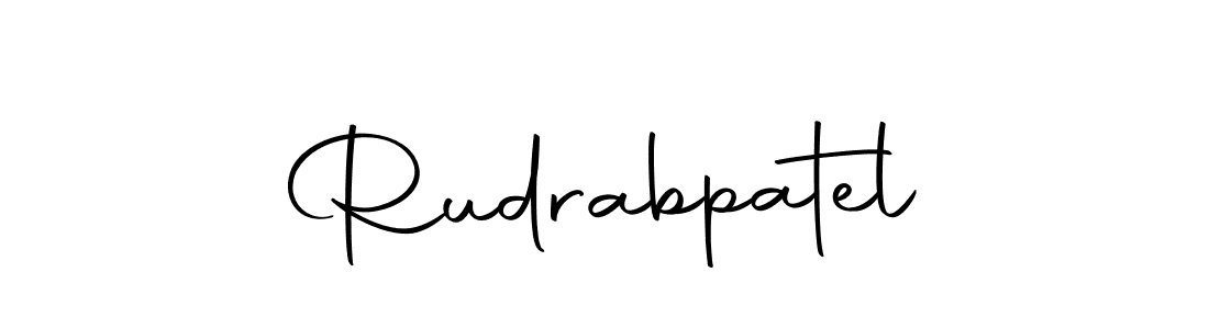Rudrabpatel stylish signature style. Best Handwritten Sign (Autography-DOLnW) for my name. Handwritten Signature Collection Ideas for my name Rudrabpatel. Rudrabpatel signature style 10 images and pictures png