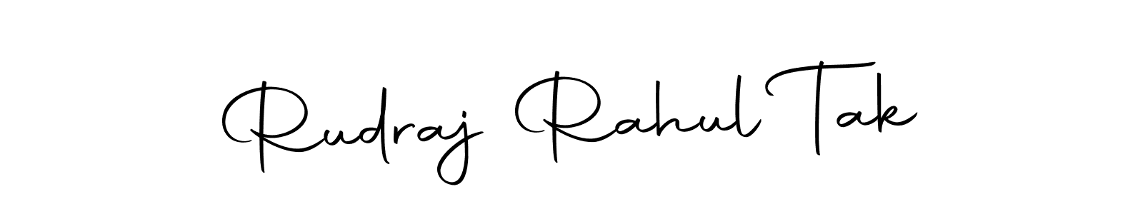 Create a beautiful signature design for name Rudraj Rahul Tak. With this signature (Autography-DOLnW) fonts, you can make a handwritten signature for free. Rudraj Rahul Tak signature style 10 images and pictures png