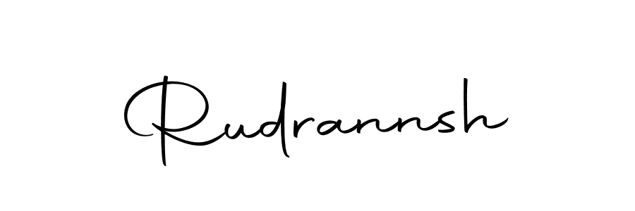 Use a signature maker to create a handwritten signature online. With this signature software, you can design (Autography-DOLnW) your own signature for name Rudrannsh. Rudrannsh signature style 10 images and pictures png