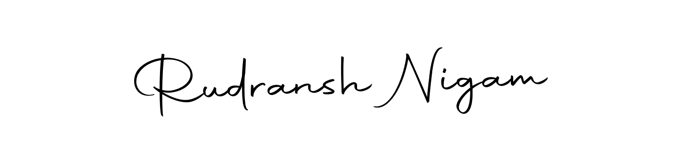 if you are searching for the best signature style for your name Rudransh Nigam. so please give up your signature search. here we have designed multiple signature styles  using Autography-DOLnW. Rudransh Nigam signature style 10 images and pictures png