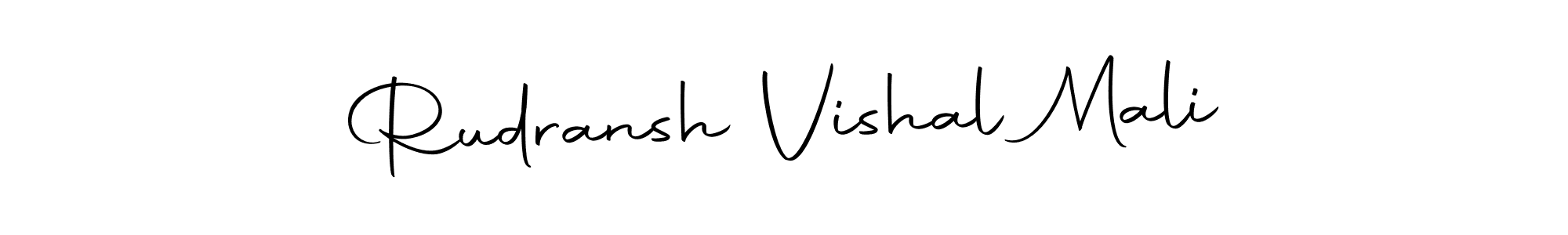 Use a signature maker to create a handwritten signature online. With this signature software, you can design (Autography-DOLnW) your own signature for name Rudransh Vishal Mali. Rudransh Vishal Mali signature style 10 images and pictures png