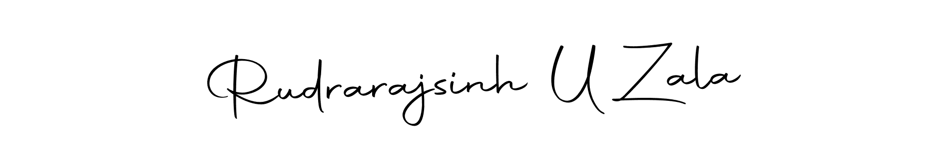 The best way (Autography-DOLnW) to make a short signature is to pick only two or three words in your name. The name Rudrarajsinh U Zala include a total of six letters. For converting this name. Rudrarajsinh U Zala signature style 10 images and pictures png
