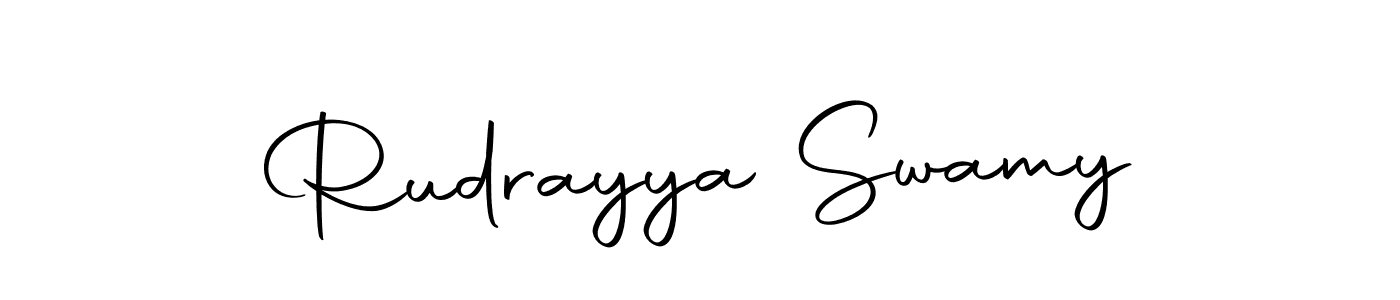 Create a beautiful signature design for name Rudrayya Swamy. With this signature (Autography-DOLnW) fonts, you can make a handwritten signature for free. Rudrayya Swamy signature style 10 images and pictures png