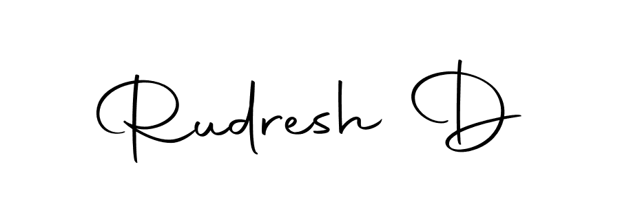 How to make Rudresh D signature? Autography-DOLnW is a professional autograph style. Create handwritten signature for Rudresh D name. Rudresh D signature style 10 images and pictures png