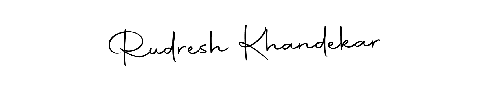Autography-DOLnW is a professional signature style that is perfect for those who want to add a touch of class to their signature. It is also a great choice for those who want to make their signature more unique. Get Rudresh Khandekar name to fancy signature for free. Rudresh Khandekar signature style 10 images and pictures png