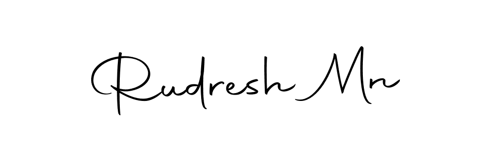 if you are searching for the best signature style for your name Rudresh Mn. so please give up your signature search. here we have designed multiple signature styles  using Autography-DOLnW. Rudresh Mn signature style 10 images and pictures png