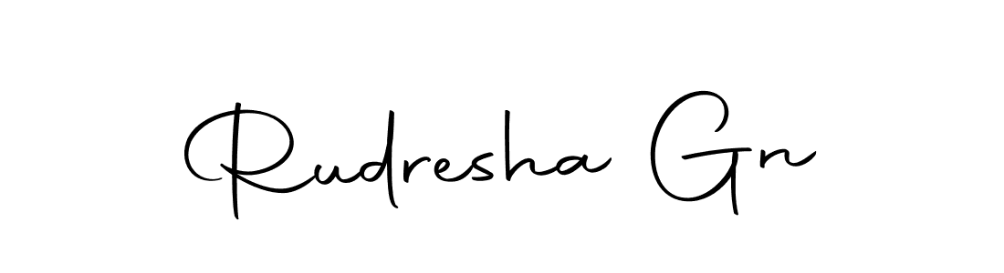 Create a beautiful signature design for name Rudresha Gn. With this signature (Autography-DOLnW) fonts, you can make a handwritten signature for free. Rudresha Gn signature style 10 images and pictures png