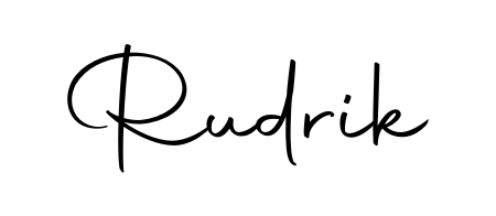 Also we have Rudrik name is the best signature style. Create professional handwritten signature collection using Autography-DOLnW autograph style. Rudrik signature style 10 images and pictures png