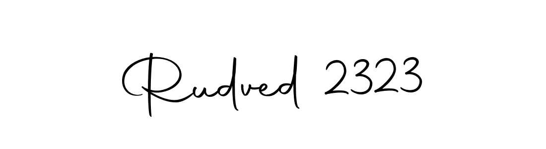 Rudved 2323 stylish signature style. Best Handwritten Sign (Autography-DOLnW) for my name. Handwritten Signature Collection Ideas for my name Rudved 2323. Rudved 2323 signature style 10 images and pictures png