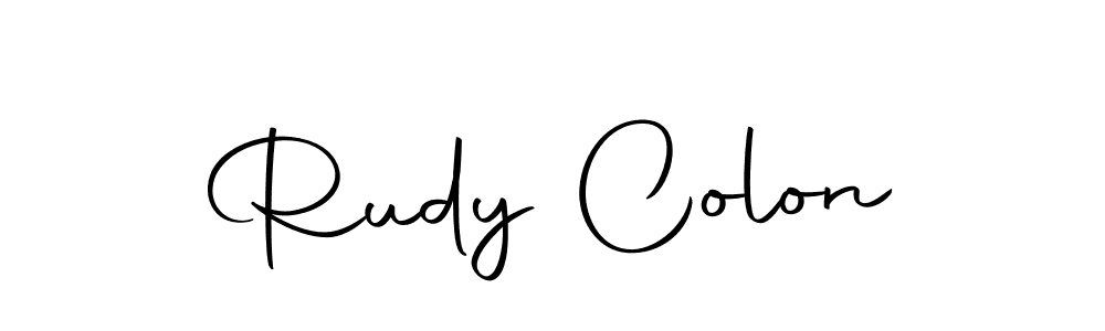 Make a beautiful signature design for name Rudy Colon. Use this online signature maker to create a handwritten signature for free. Rudy Colon signature style 10 images and pictures png