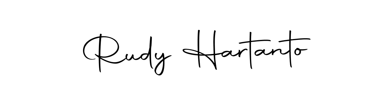 How to make Rudy Hartanto name signature. Use Autography-DOLnW style for creating short signs online. This is the latest handwritten sign. Rudy Hartanto signature style 10 images and pictures png
