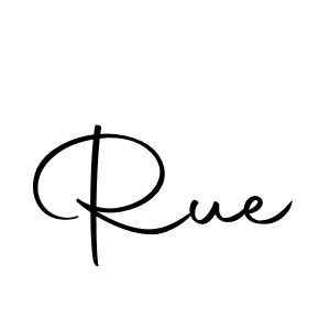 Make a beautiful signature design for name Rue. With this signature (Autography-DOLnW) style, you can create a handwritten signature for free. Rue signature style 10 images and pictures png