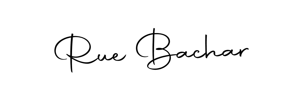 Design your own signature with our free online signature maker. With this signature software, you can create a handwritten (Autography-DOLnW) signature for name Rue Bachar. Rue Bachar signature style 10 images and pictures png