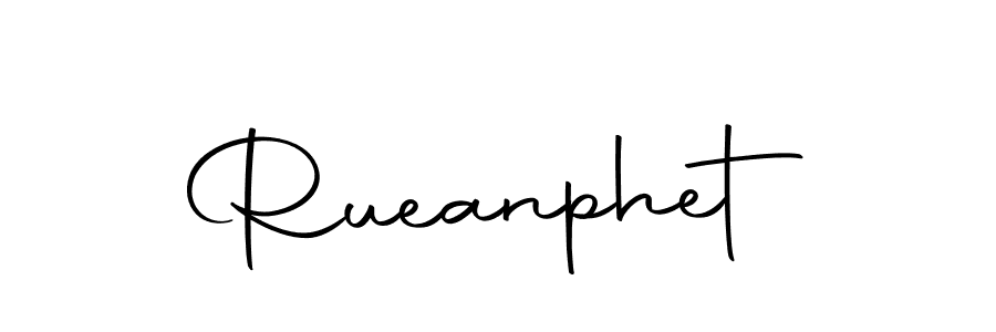 Design your own signature with our free online signature maker. With this signature software, you can create a handwritten (Autography-DOLnW) signature for name Rueanphet. Rueanphet signature style 10 images and pictures png