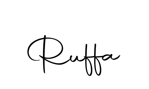 How to make Ruffa signature? Autography-DOLnW is a professional autograph style. Create handwritten signature for Ruffa name. Ruffa signature style 10 images and pictures png