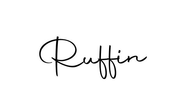 You should practise on your own different ways (Autography-DOLnW) to write your name (Ruffin) in signature. don't let someone else do it for you. Ruffin signature style 10 images and pictures png