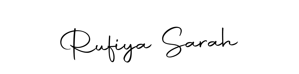 Use a signature maker to create a handwritten signature online. With this signature software, you can design (Autography-DOLnW) your own signature for name Rufiya Sarah. Rufiya Sarah signature style 10 images and pictures png